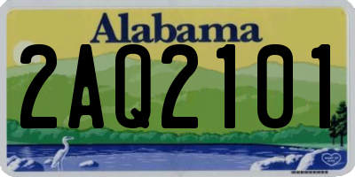 AL license plate 2AQ2101