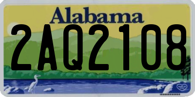AL license plate 2AQ2108