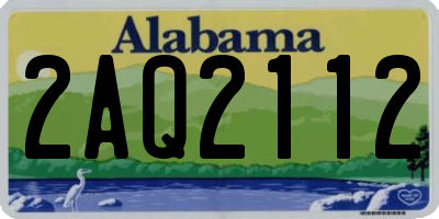 AL license plate 2AQ2112