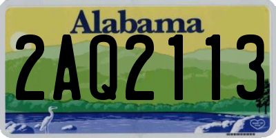 AL license plate 2AQ2113
