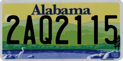 AL license plate 2AQ2115