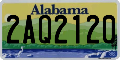 AL license plate 2AQ2120