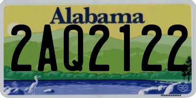 AL license plate 2AQ2122