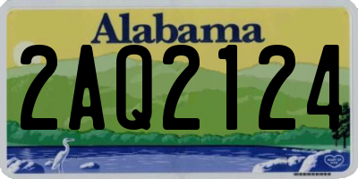 AL license plate 2AQ2124
