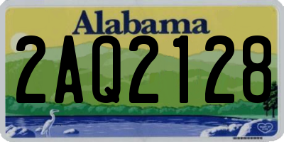 AL license plate 2AQ2128
