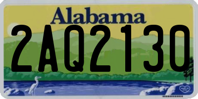 AL license plate 2AQ2130