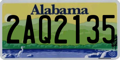 AL license plate 2AQ2135