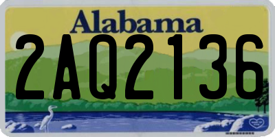 AL license plate 2AQ2136