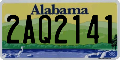 AL license plate 2AQ2141