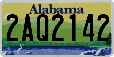 AL license plate 2AQ2142