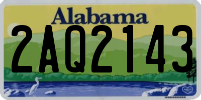 AL license plate 2AQ2143