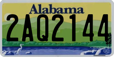 AL license plate 2AQ2144