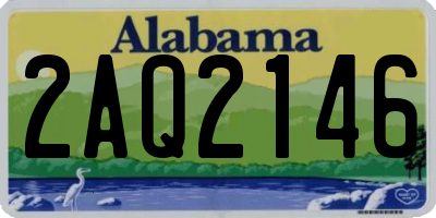 AL license plate 2AQ2146