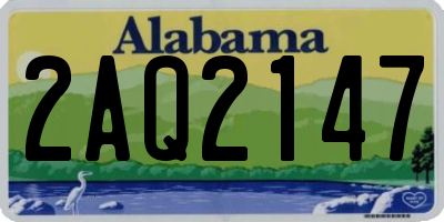 AL license plate 2AQ2147