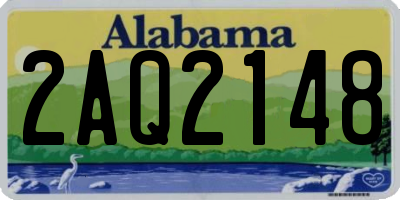 AL license plate 2AQ2148