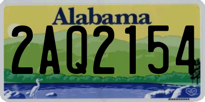 AL license plate 2AQ2154