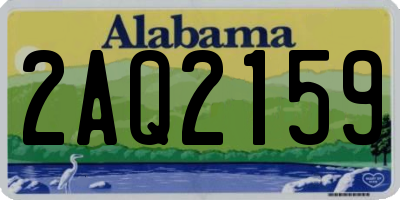 AL license plate 2AQ2159