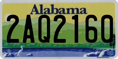 AL license plate 2AQ2160