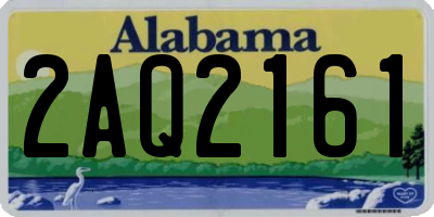 AL license plate 2AQ2161