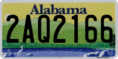 AL license plate 2AQ2166