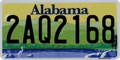 AL license plate 2AQ2168