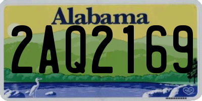 AL license plate 2AQ2169