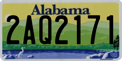 AL license plate 2AQ2171