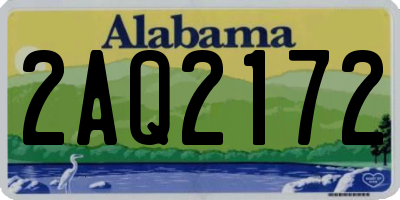 AL license plate 2AQ2172
