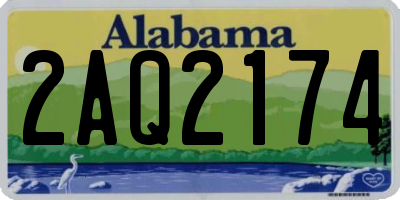 AL license plate 2AQ2174
