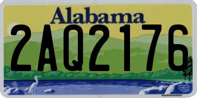 AL license plate 2AQ2176