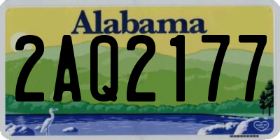 AL license plate 2AQ2177