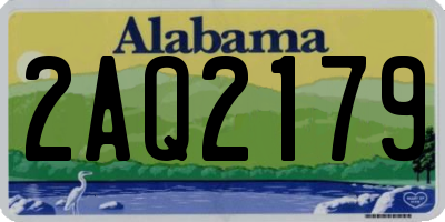 AL license plate 2AQ2179