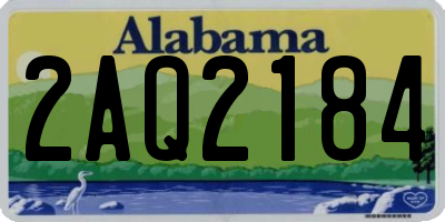 AL license plate 2AQ2184