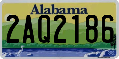 AL license plate 2AQ2186