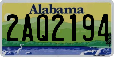 AL license plate 2AQ2194