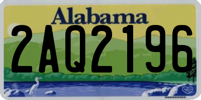 AL license plate 2AQ2196