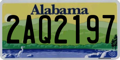 AL license plate 2AQ2197