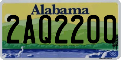 AL license plate 2AQ2200