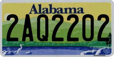 AL license plate 2AQ2202