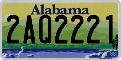 AL license plate 2AQ2221