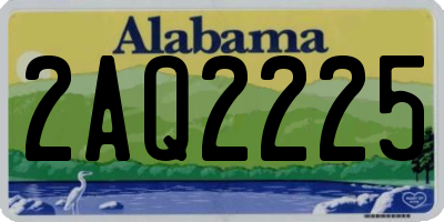 AL license plate 2AQ2225