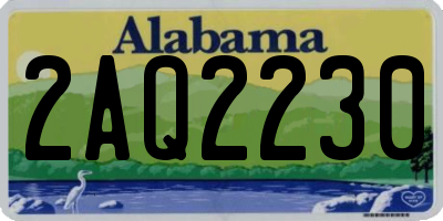 AL license plate 2AQ2230