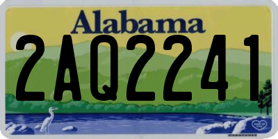 AL license plate 2AQ2241