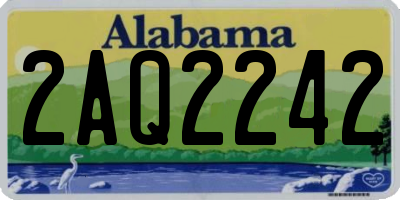 AL license plate 2AQ2242
