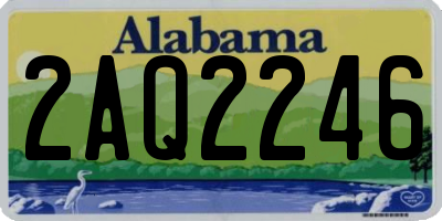 AL license plate 2AQ2246