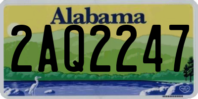 AL license plate 2AQ2247