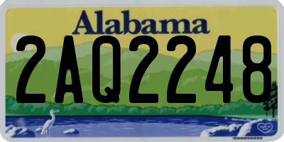 AL license plate 2AQ2248