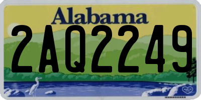 AL license plate 2AQ2249