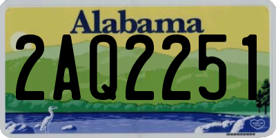 AL license plate 2AQ2251