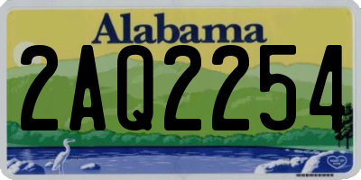 AL license plate 2AQ2254